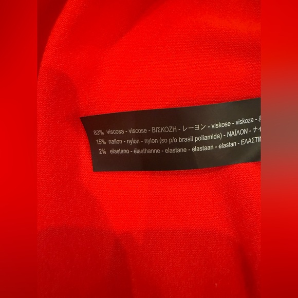 ZARA KNIT Red Pearl Button Cardigan Sweater - Coral Red Size S - Picture 5 of 10